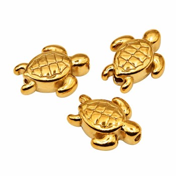 Tartaruga acciaio oro 10x8.5 mm conf. 6 pz Tartaruga acciaio oro 10x8.5 mm conf. 6 pz