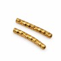 Tubicino acciaio oro diamantato 15x2 mm foro 1 mm 