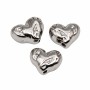 Distanziatori in acciaio cuore 11x9 mm foro 1.5 mm conf. 2 pz