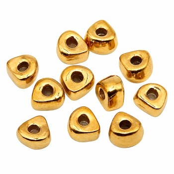 Pepite acciaio oro arrotondate 5.5 mm foro 2 mm circa 10 pz Pepite acciaio oro arrotondate 5.5 mm foro 2 mm circa 10 pz