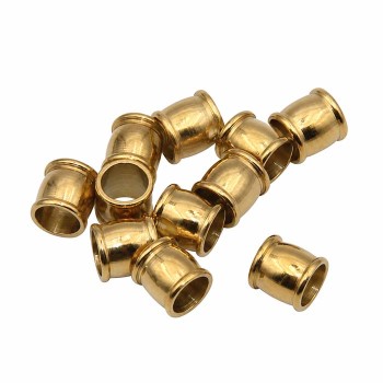 barilotto acciaio oro 4x3 mm foro 3 mm circa barilotto acciaio oro 4x3 mm foro 3 mm circa