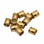 barilotto acciaio oro 4x3 mm foro 3 mm circa