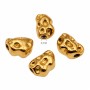 Pepita irregolare acciaio oro 7x5 mm conf. 5 pz