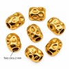 Pepite acciaio oro 4 mm conf. 10 pz Pepite acciaio oro 4 mm conf. 10 pz