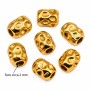 Pepite acciaio oro 4 mm conf. 10 pz