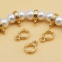 Anellino con asolo gold plated 7 mm 5 pz
