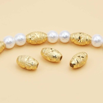Distanziatori gold plated ovale 10x6 mm 10 pz