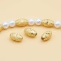 Distanziatori gold plated ovale 10x6 mm 10 pz