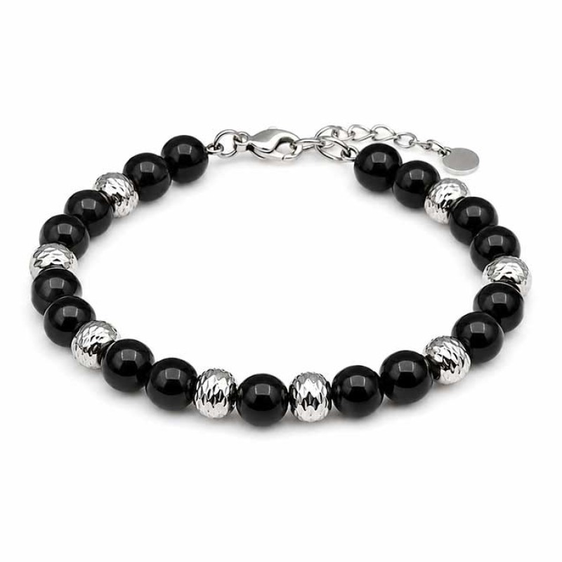 Distanziatore acciaio pallina diamantata 5 mm foro 2 mm conf. 20 pz Distanziatore acciaio pallina diamantata 5 mm foro 2 mm conf. 20 pz