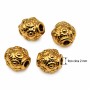 Barilotto oro decorato 7x6 mm conf. 5 pz