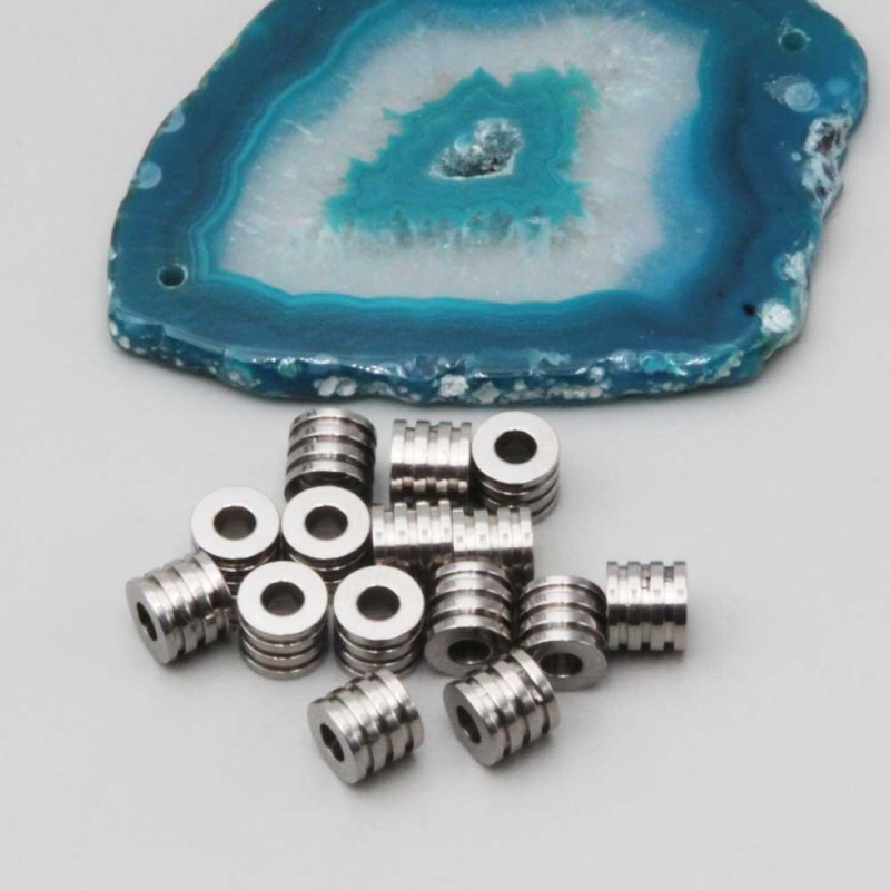 Distanziatore acciaio 7x7.8 mm conf. 10 pz (76x2988) - pietreeminuterie.com
