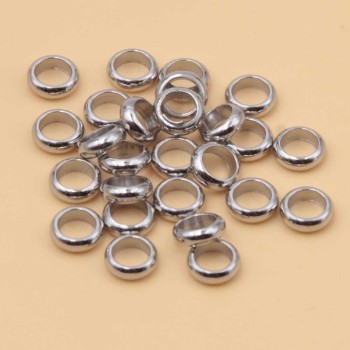 Distanziatori acciaio rondelle 4.7x1.8 mm foro 3.5 mm 50 pz