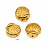 Distanziatori in acciaio conchiglia oro 7 mm conf, 4 pz