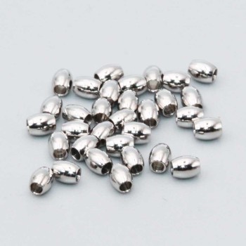 Distanziatori in acciaio ovali 3x2.5 mm foro 1.5 mm conf. 40 pz Distanziatori in acciaio ovali 3x2.5 mm foro 1.5 mm conf. 40 pz