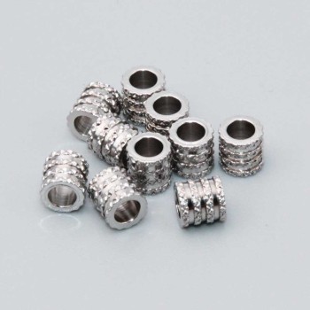 Distanziatori in acciaio tubicino 5x5 mm satinato conf. 10 pz Distanziatori in acciaio tubicino 5x5 mm satinato conf. 10 pz