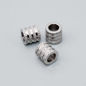 Distanziatori in acciaio tubicino 8x8 mm satinato conf. 4 pz Distanziatori in acciaio tubicino 8x8 mm satinato conf. 4 pz