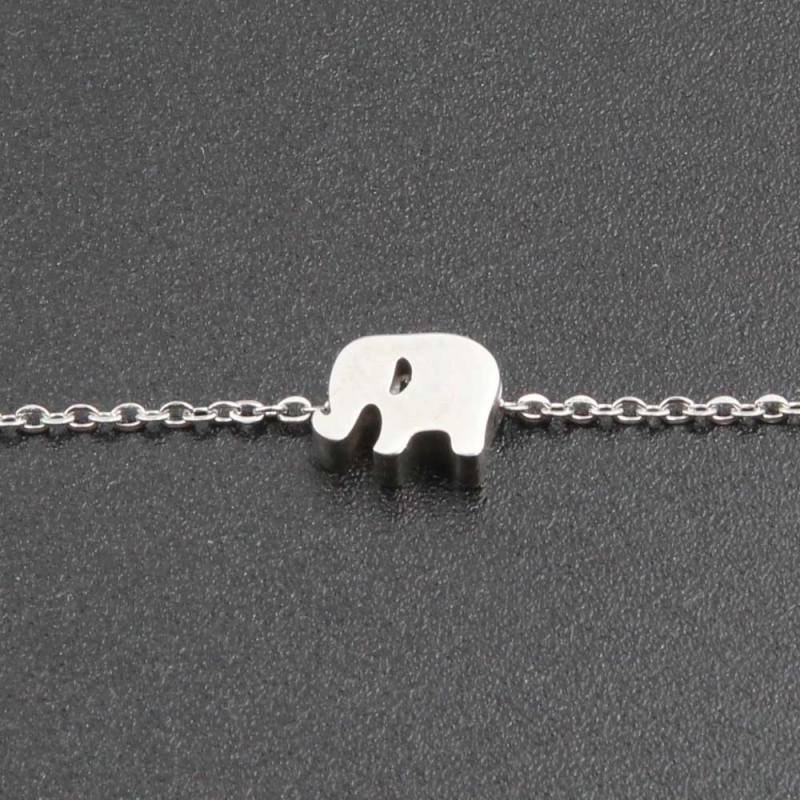 Elefantino acciaio 7x5.6 mm foro 2 mm 1 pz (ele-001-1) - pietreeminuterie.com