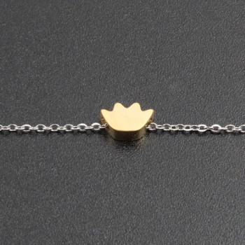 Corona oro 7.6x5 mm foro 2 mm 1 pz