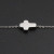 Croce acciaio 10x7 mm foro 2 mm 1 pz