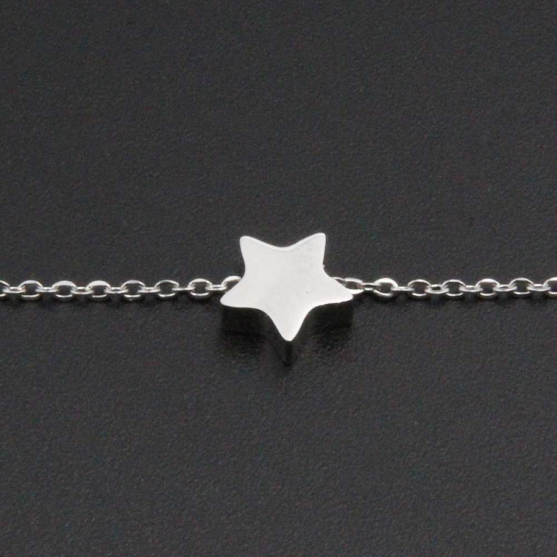 Stella acciaio 8 mm foro centrale 1 pz (t50001a) - pietreeminuterie.com