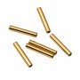 Tubicino acciaio oro 9x1 mm foro 1 mm circa conf. 10 pz