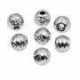 Distanziatore acciaio pallina diamantata 5 mm foro 2 mm conf. 20 pz