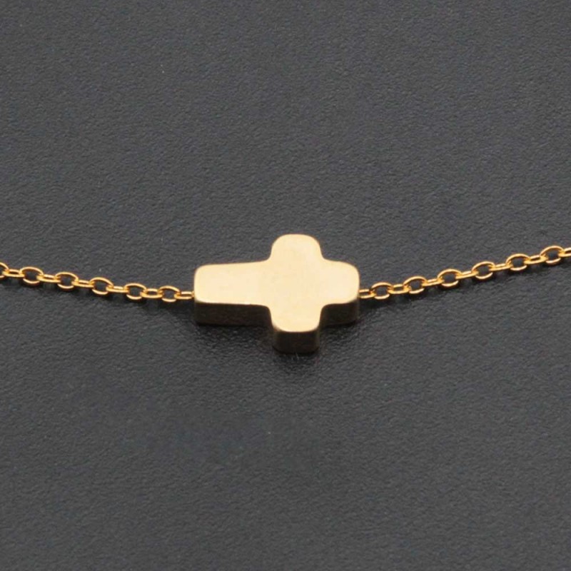 Croce oro 10x7 mm conf. 1 pz Croce oro 10x7 mm conf. 1 pz