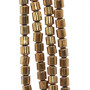 Ematite colonna oro 3 mm filo 40 cm