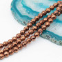 Ematite tonda sfacc. bronzo 4 mm filo 40 cm