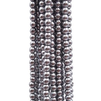 Ematite liscia argento 3 mm filo 40 cm Ematite liscia argento 3 mm filo 40 cm