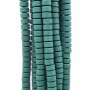Ematite rondelle rivestite opacizzate 4x2.4 mm verdi militare filo da 40 cm