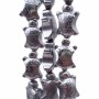 Ematite tartaruga argentata 13.7x8.9 mm pacco da 4 pz