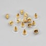 Farfallina stoppini per orecchini silicone e metallo conf. 50 pz