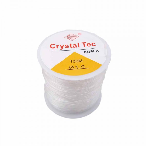 Filo Elastico Cristal Tec | Filo Elastico Cristal Tec Ultra resistente 1 mm rotolo 100 mt - cry0nx