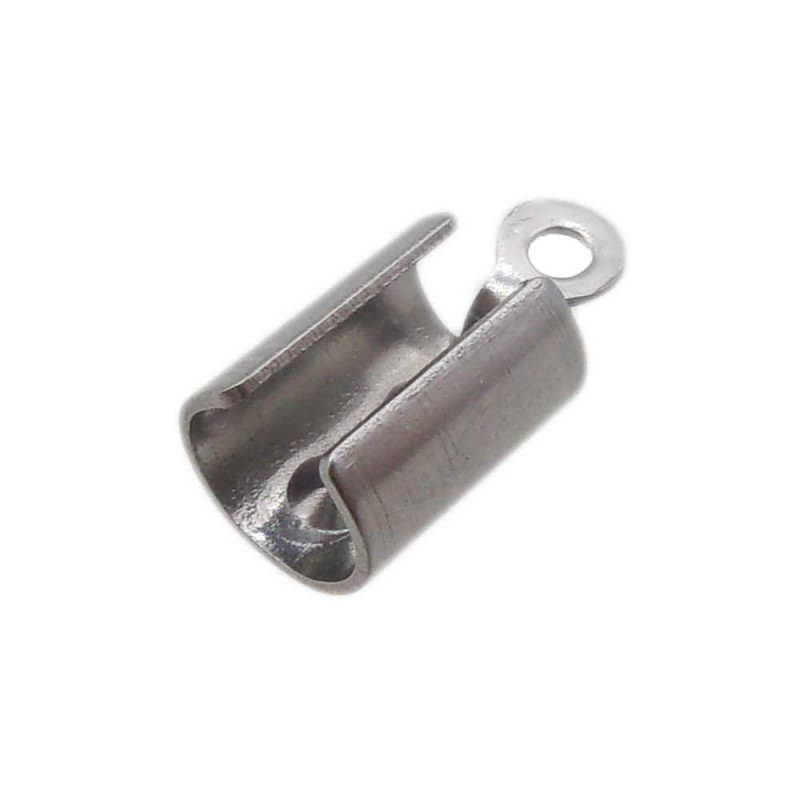 Finali color rodio 13x7 mm foro 6 mm 20 pz (fi78fr6mm) - pietreeminuterie.com