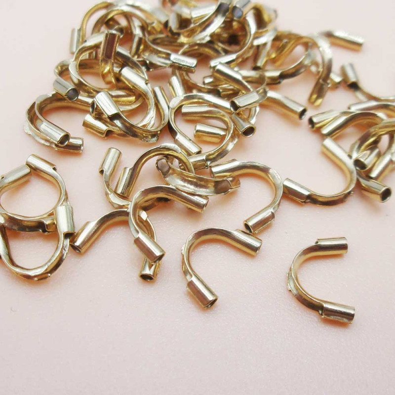 Salvafilo in acciaio oro 6.3x5 mm 20 pz (sa-fi-2) - pietreeminuterie.com