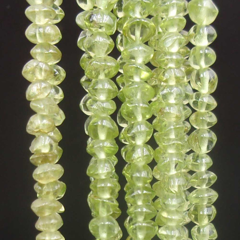 Fluorite verde granelli 3.5 mm circa filo 40 cm (flu5555q) - pietreeminuterie.com