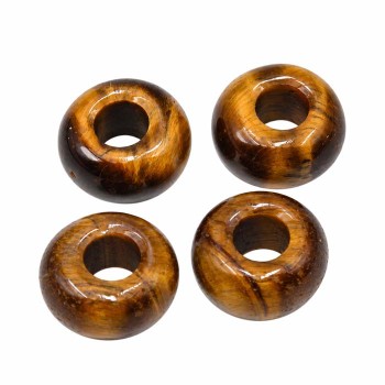 Rondelle occhio di tigre 10x5 mm foro 4.5 mm circa conf.4 pz