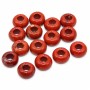 Rondelle diaspro rosso 10x5 mm foro 4.5 mm circa conf.4 pz
