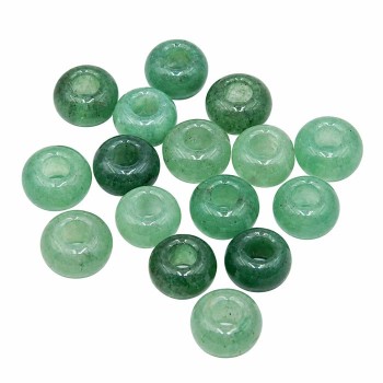 Rondelle avventurina chiara 10x5 mm foro 4.5 mm circa conf.4 pz