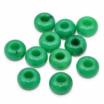 Rondelle avventurina 10x5 mm foro 4.5 mm circa conf.4 pz