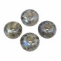 Rondelle labradorite 10x5 mm foro 4.5 mm circa conf.4 pz