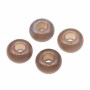 Rondelle agata grigia 10x5 mm foro 4.5 mm circa conf.4 pz