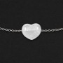 Cuore quarzo bianco foro laterale 13x12 mm conf. 1 pz