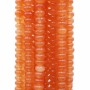Giada arancio rondelle lisce 4x2 mm filo da 40 cm