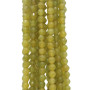 Giada oliva tonda sfac.4 mm filo 40 cm