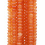 Giada arancio rondelle lisce 4x2 mm filo da 40 cm