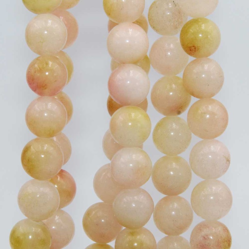 Giada colorata tonda liscia 8 mm filo 40 cm (gia-0p11) - pietreeminuterie.com