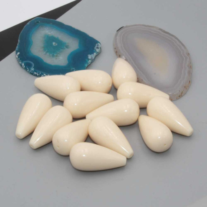 Gocce osso sint. 30x15 mm conf.4 pz (sisi-20988) - pietreeminuterie.com