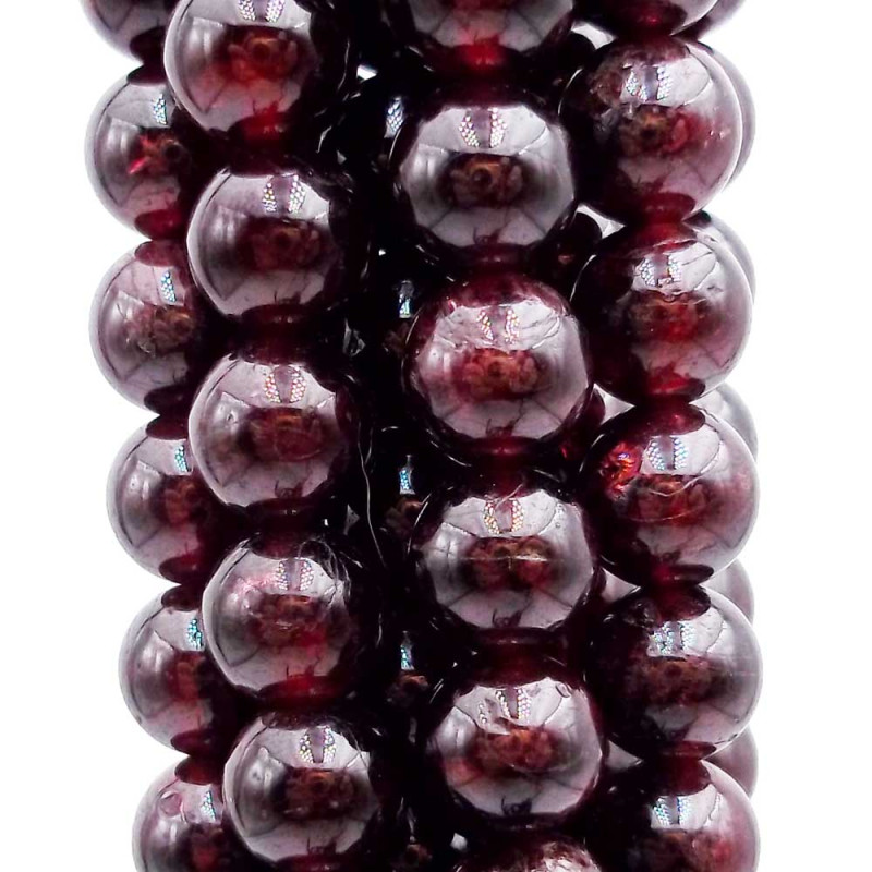 Granato tondo liscio 5 mm filo 40 cm (Gra47mm) - pietreeminuterie.com